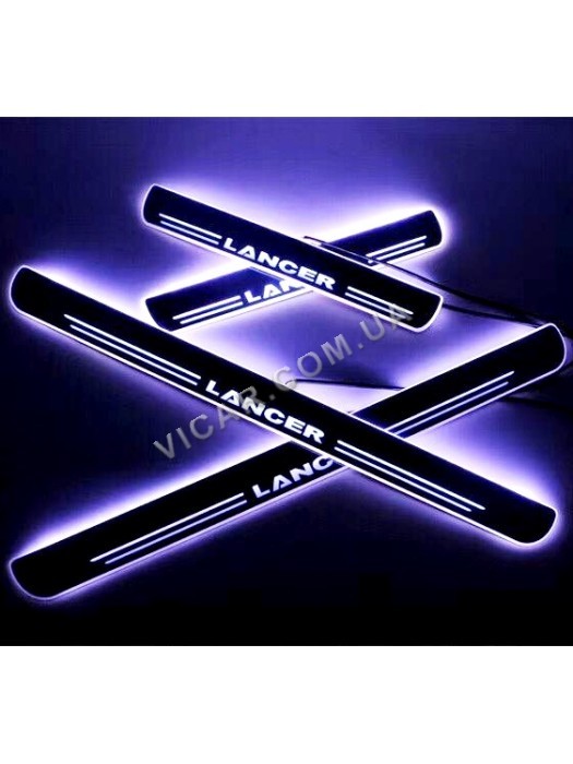 Накладки led на пороги Mitsubishi Lancer
